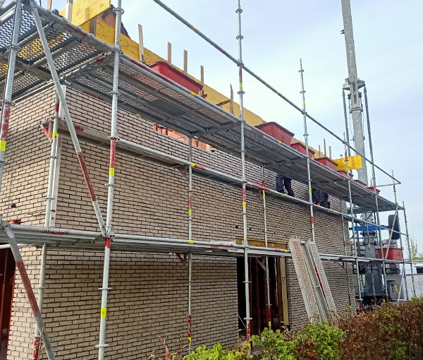 nieuw huis muren metselen